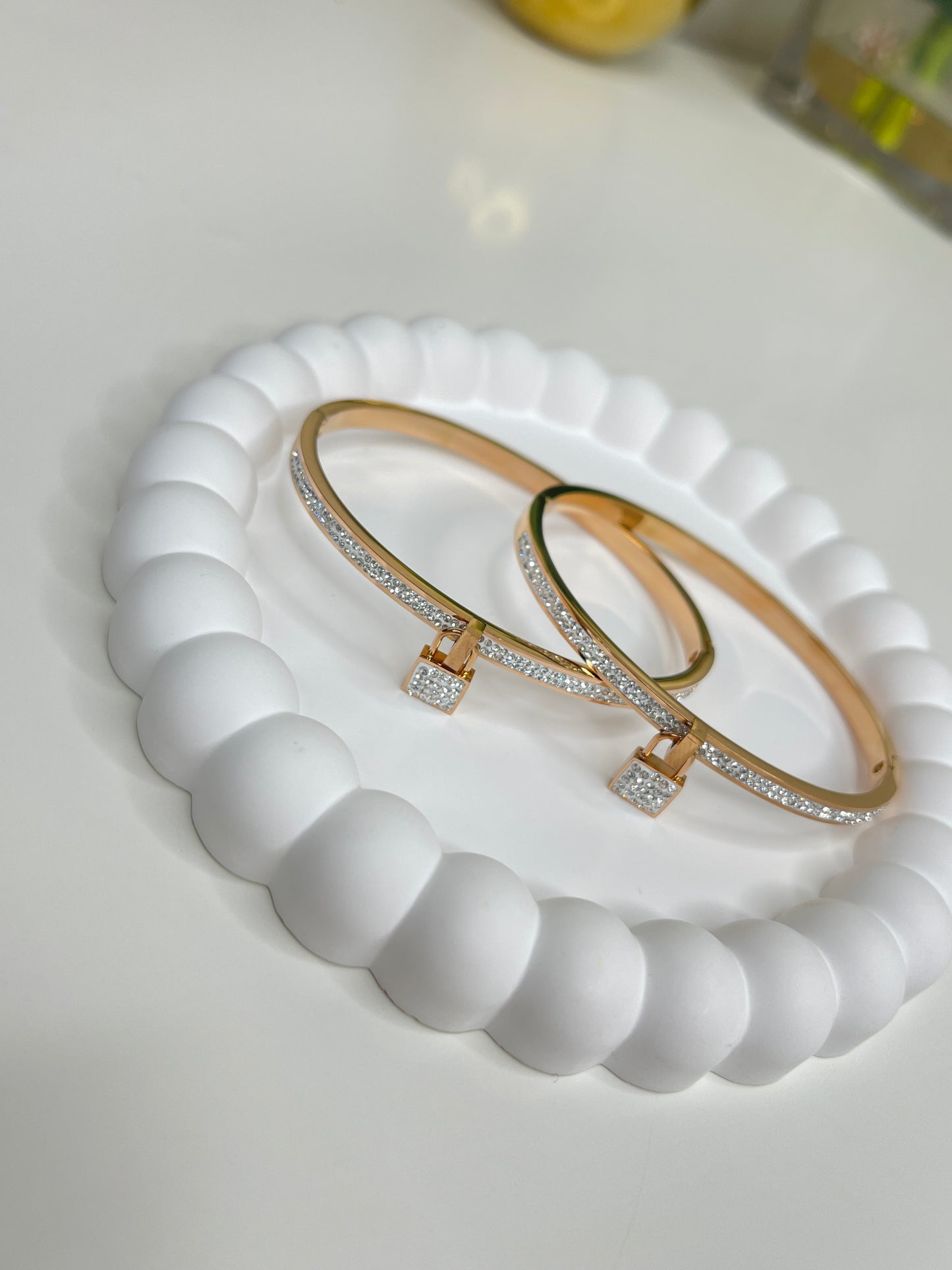 Brazalete de Candado Rose Golde