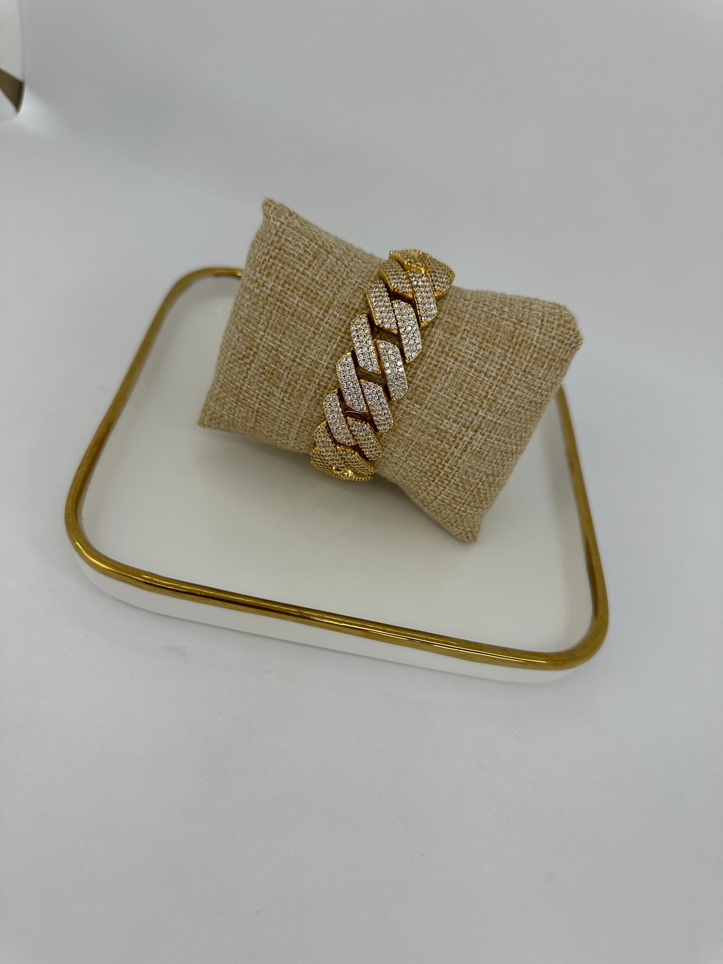 Brazalete Cubano Oro
