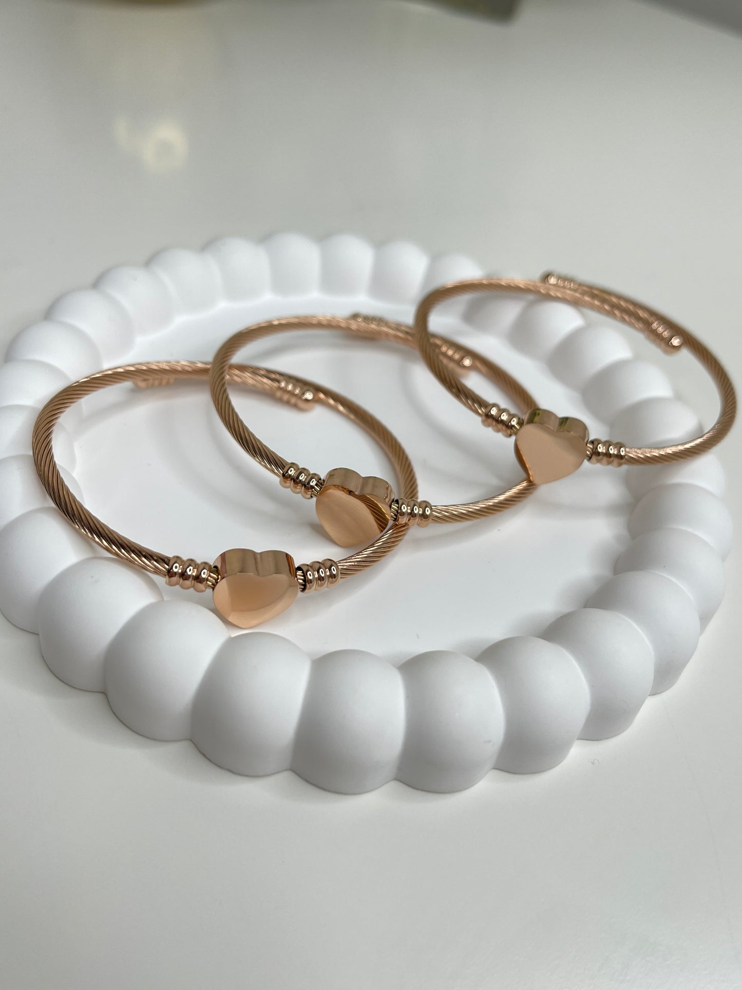 Brazalete Corazon Rose Golde