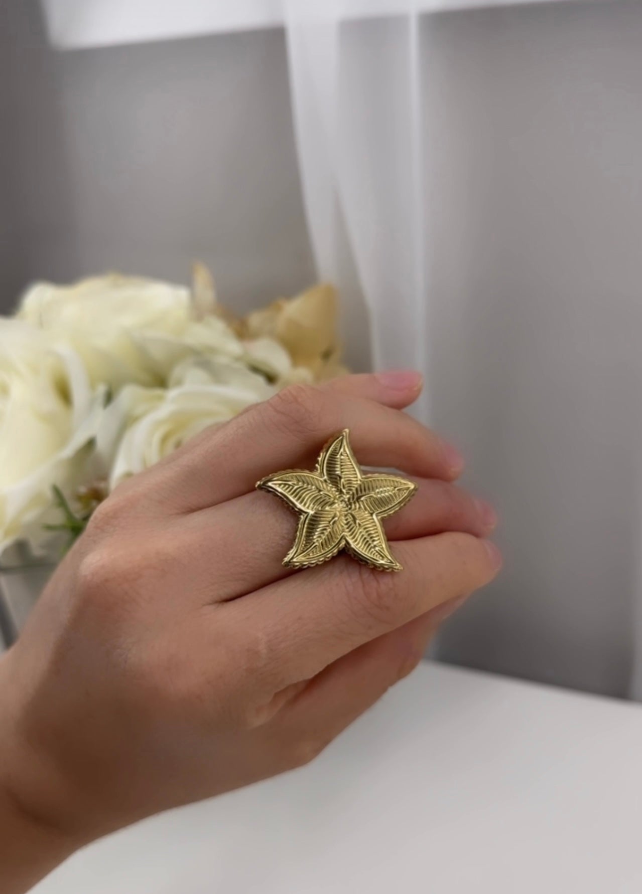 Anillo ala Estrella de Mar