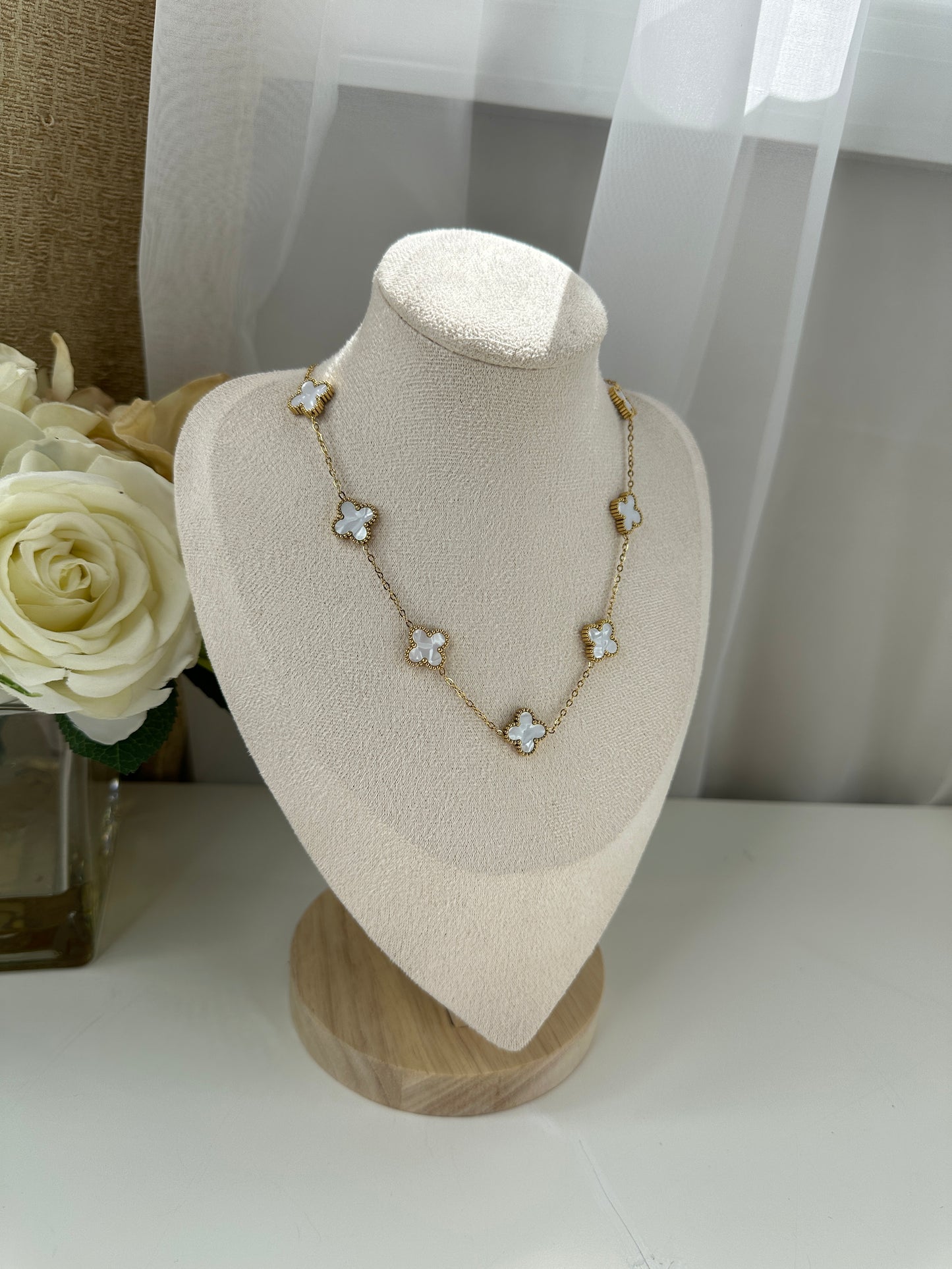 Clover Nacklace Blanco