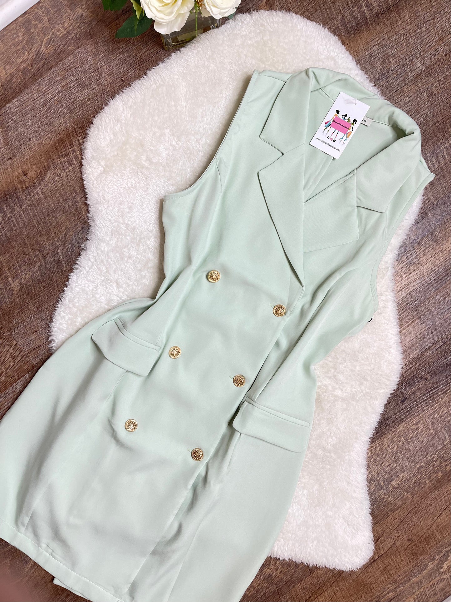 Gloria Vestido Verde Menta