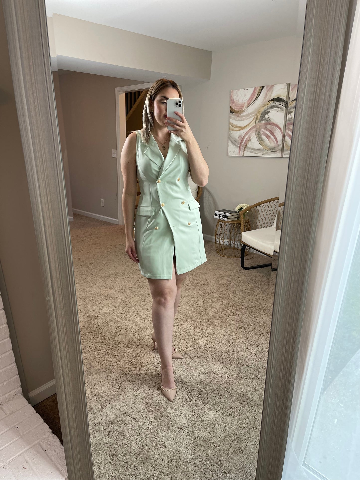 Gloria Vestido Verde Menta
