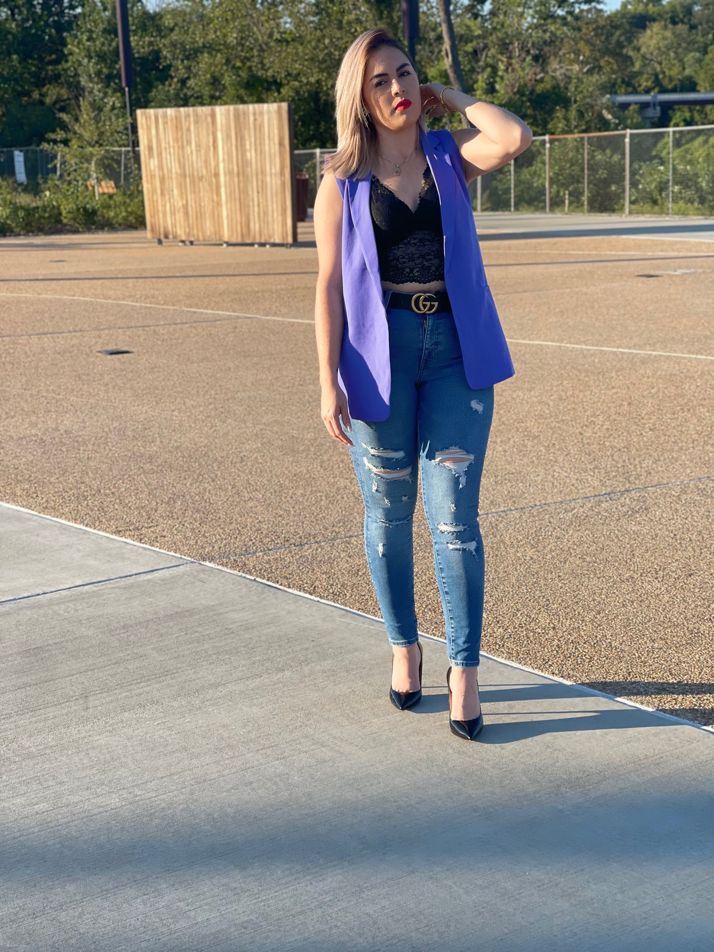 Samantha Blazer Purpura
