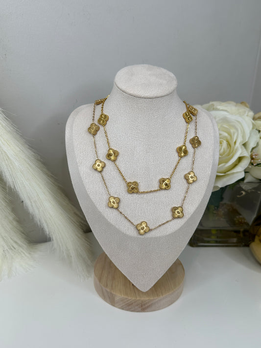 Clover Nacklace Oro