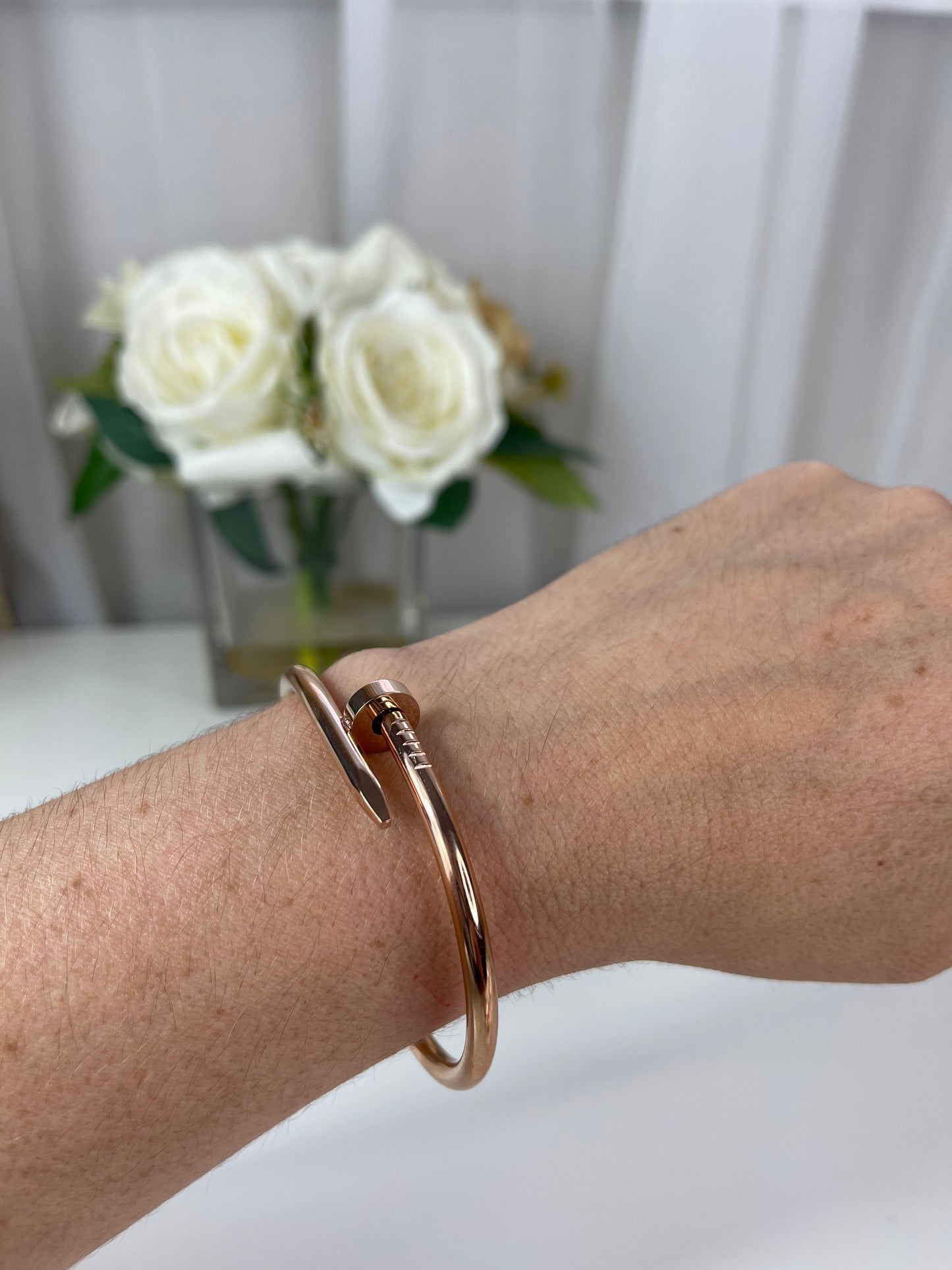 Brazalete de Clavo Rose Golde