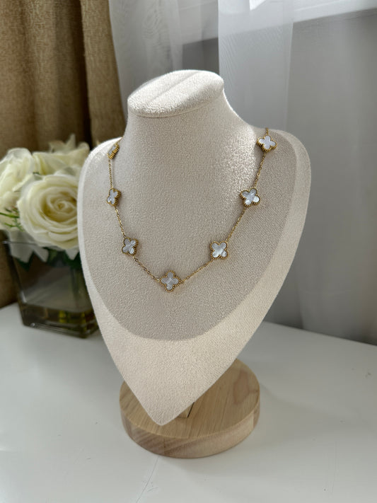 Clover Nacklace Blanco