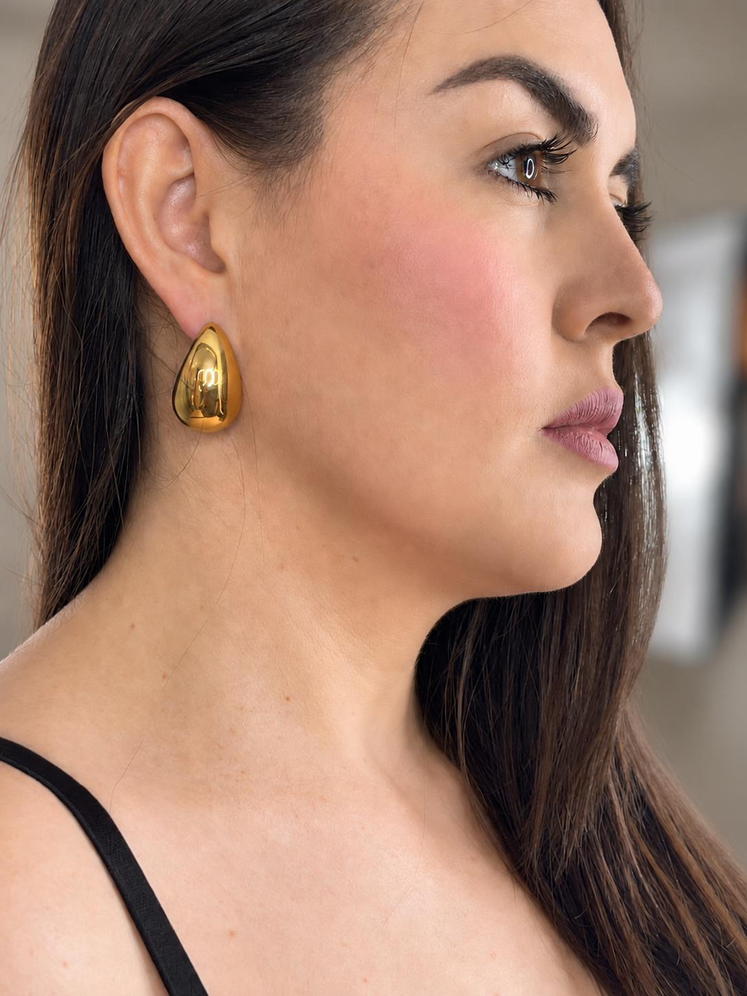 Gold Teardrop Earrings